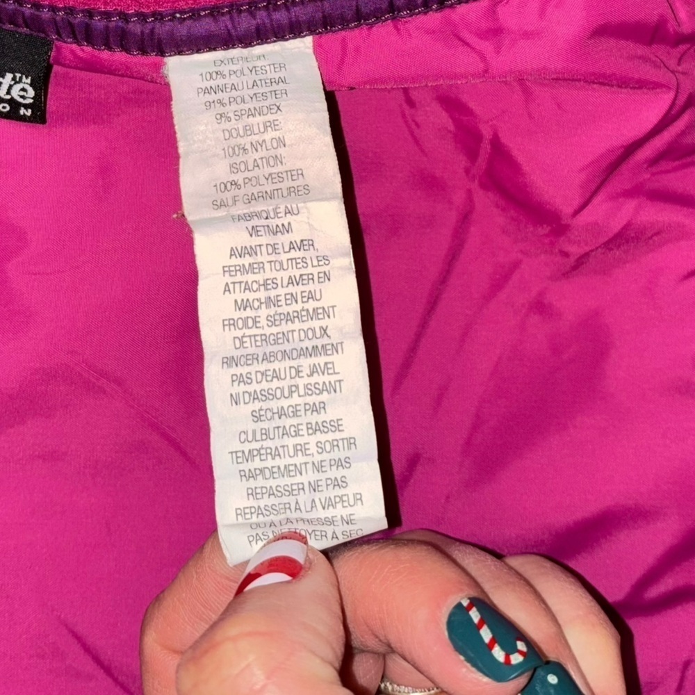 L. L. Bean Quilted Puffer Vest Fuchsia Pink Women’s M Feminine Girly Preppy Warm - Picture 11 of 13